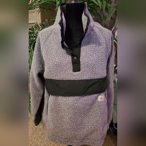 Cathartic Fleece Pullover, 1x, grey/black